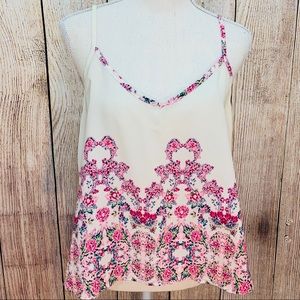 Women’s The Cove Silky White Floral Camisole